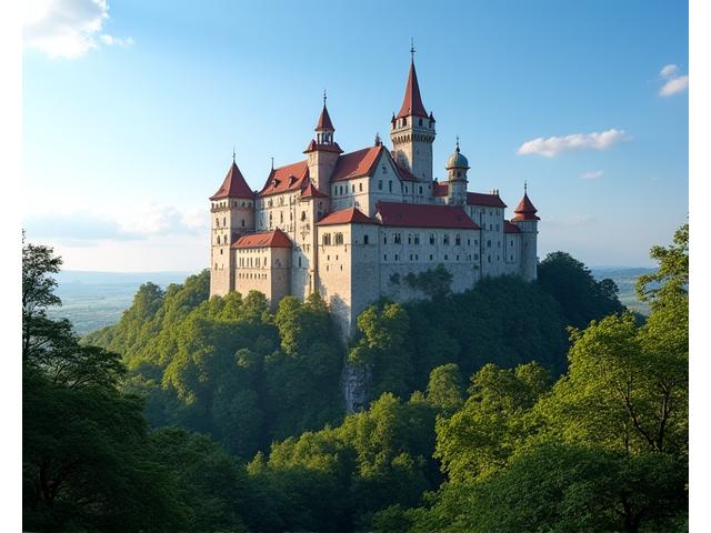 Starobylý hrad v České republice
